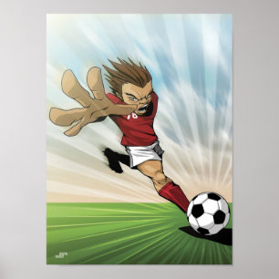 Poster de pied de soccer