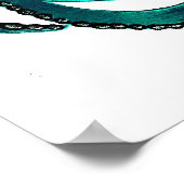 Poster de pieuvre d'Aquamarine (Coin)