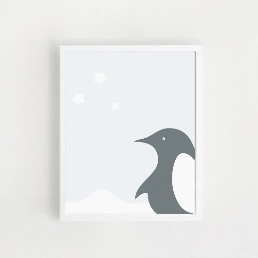 Poster de pingouin.Impression artistique pour la c