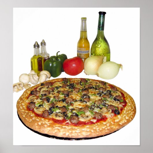 Poster de pizza (Devant)