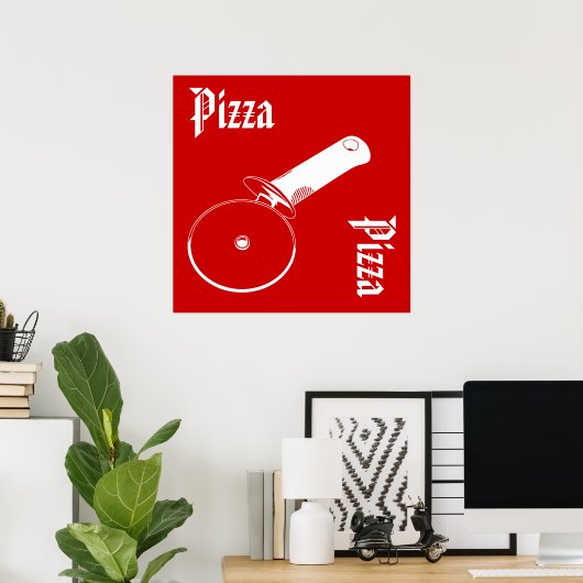 Poster de pizza (Bureau à domicile)
