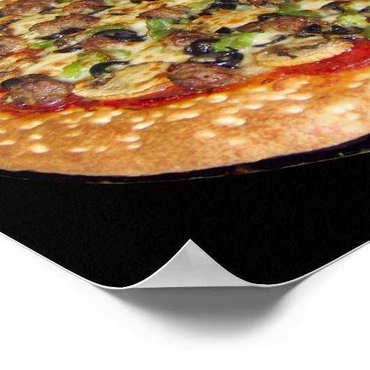 Poster de pizza (Coin)
