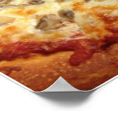 Poster de pizza aux champignons (Coin)