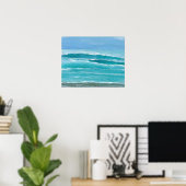 Poster de Plage de CricketDiane Ocean - Surf doux (Bureau à domicile)