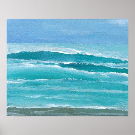 Poster de Plage de CricketDiane Ocean - Surf doux (Devant)