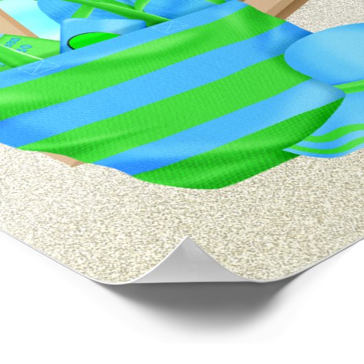 Poster de plage/Imprimer (Coin)