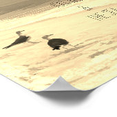 poster de plage photo sepia (Coin)