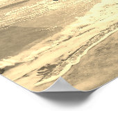poster de plage photo sepia (Coin)