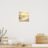 poster de plage photo sepia (Cuisine)