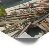 Poster de plage Tropical Palm Tree Bateaux Voyage (Coin)