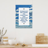 Poster de plantation d'arbre avec message | Wall A (Cuisine)