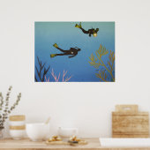 Poster de plongée sous-marine (Cuisine)
