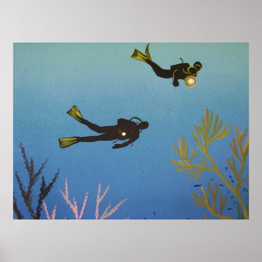 Poster de plongée sous-marine (Devant)