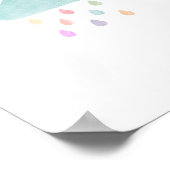 Poster de pluie et nuages pastel (Coin)