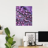Poster de pluie violette (Bureau à domicile)