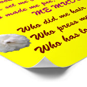 poster de poème ME MUDDER (Coin)