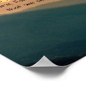 Poster de poésie inspirante à thème de montagne (Coin)