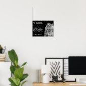 Poster de poésie inspirante à thème Lioness (Bureau à domicile)