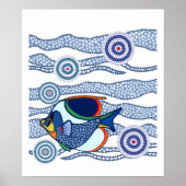 Poster de poisson autochtone (Devant)