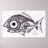 Poster de poisson d'art moderne / Design, Geometri (Devant)