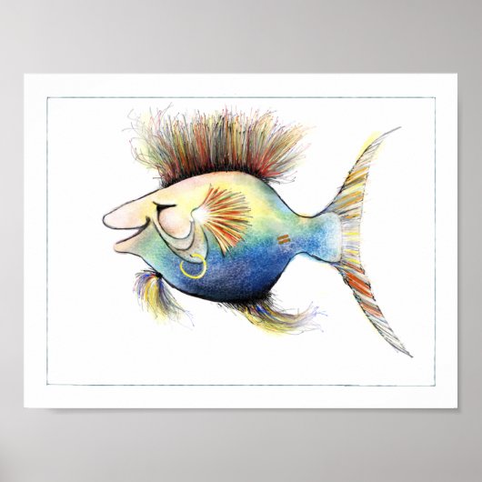 Poster de poisson Imaginaire : Cod Stewart (Devant)