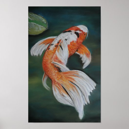 Poster de poisson papillon Koi (Devant)