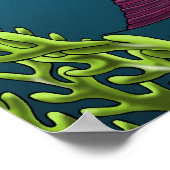 Poster de poisson rose (Coin)