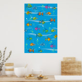 Poster de poisson tropical (Cuisine)