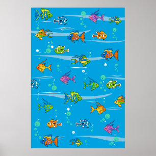 Poster de poisson tropical