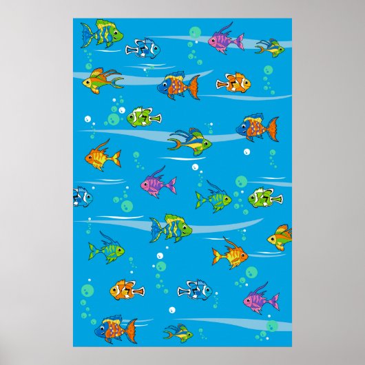 Poster de poisson tropical (Devant)