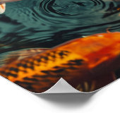 Poster de poisson Zen Koi : 31 Neuf 2 Poissons Koi (Coin)