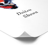 Poster de poissons koi japonais : Showa (Coin)