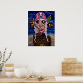 Poster de poitrine rose Pirate (Cuisine)