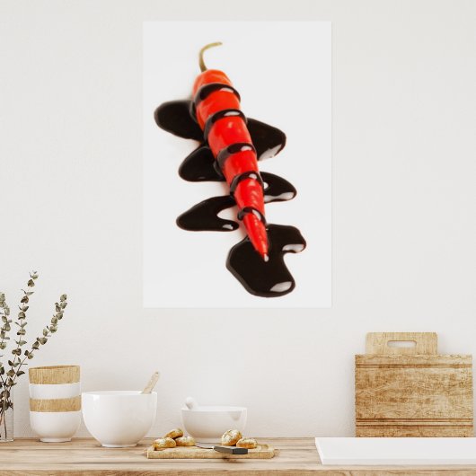 Poster de poivre Jalapeno recouvert de chocolat Im (Cuisine)