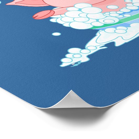 Poster de porc dans un bain (Coin)