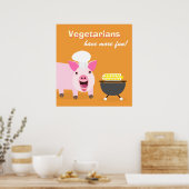 Poster de porc végétarien (Cuisine)