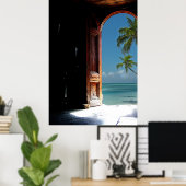 Poster de porte de rêve tropical (Bureau à domicile)