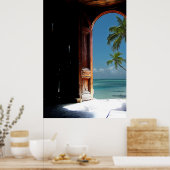 Poster de porte de rêve tropical (Cuisine)