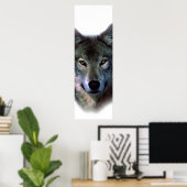 Poster de porte Motivationnelle des yeux de loup g (Bureau à domicile)