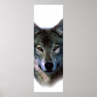 Poster de porte Motivationnelle des yeux de loup g