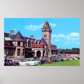 Poster de Portland, Maine Union Station 1950