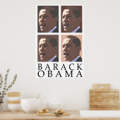 Poster de portrait de Barack Obama (Cuisine)