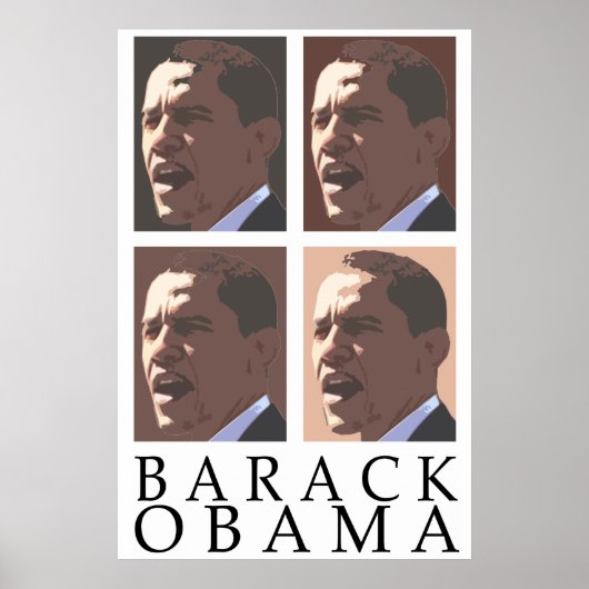 Poster de portrait de Barack Obama (Devant)