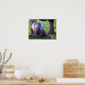 Poster de portrait de bébé africain Elephant Impri (Cuisine)