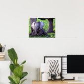 Poster de portrait de bébé africain Elephant Impri (Bureau à domicile)