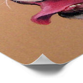 Poster de portrait de chien de Bulldog en anglais  (Coin)