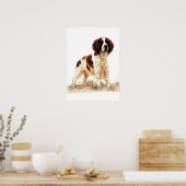 Poster de portrait de chien espagnol Springer angl (Cuisine)