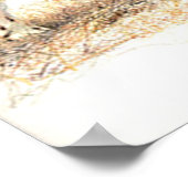 Poster de portrait de chien espagnol Springer angl (Coin)