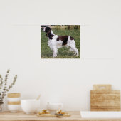 Poster de portrait de chien espagnol Springer angl (Cuisine)