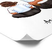 Poster de portrait de famille Customisé personnali (Coin)